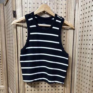 Maeve by Anthropology Striped Cropped Tank Top‎